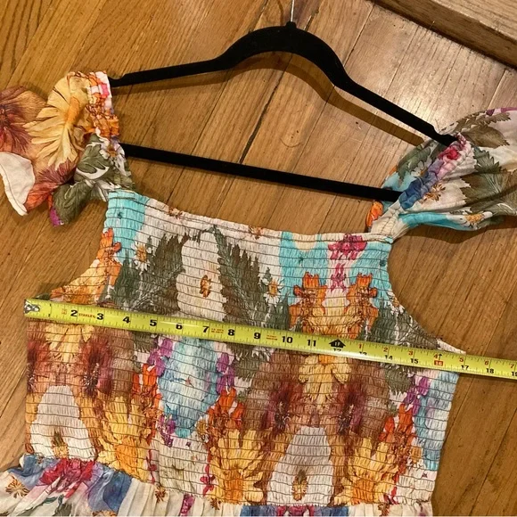 Anthropologie Moxy Collective Smocked
Floral Flutter Sleeve Sleep Dress - Picture 13 of 13